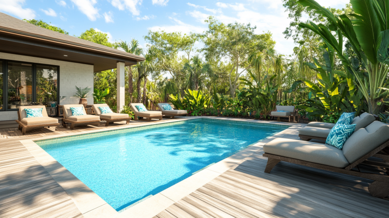 Deck de Piscina de Fibra: Vantagens e Estilos