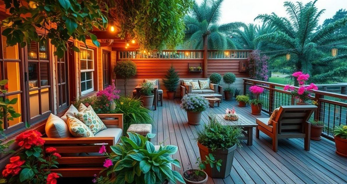 Ideias Criativas para Transformar Seu Deck em um Jardim Ideias Criativas para Transformar Seu Deck em um Jardim