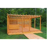 deck de madeira jardim orçamento Parque São George