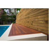 sob medida deck de madeira para piscina Alto de Pinheiros